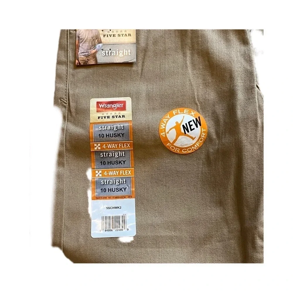 Wrangler Straight Leg Husky 10 Tan Jeans New with Tags​